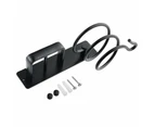 Aluminum Hair Dryer Holder and Hair Straightener Holder（Need To Punch）-Black