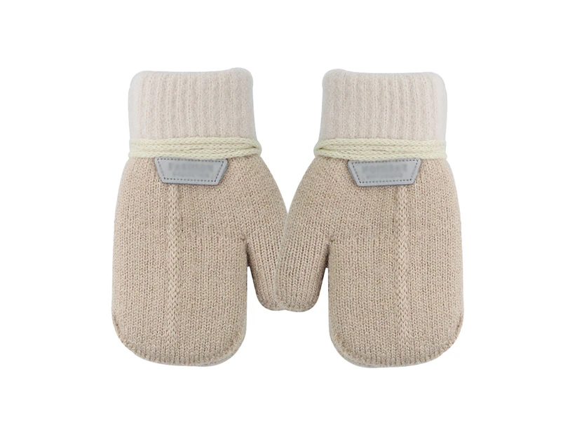 Children's plush and thick gloves cute cartoon outdoor gloves,style3