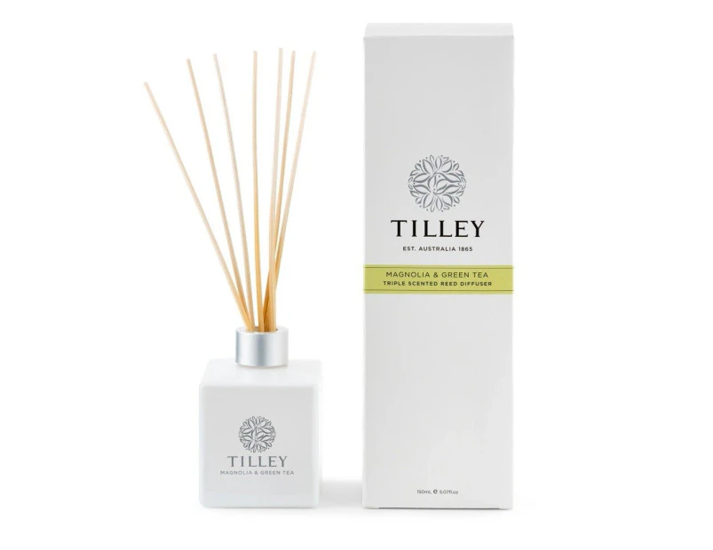 Tilley Classic White - Reed Diffuser 150 Ml - Magnolia & Green Tea