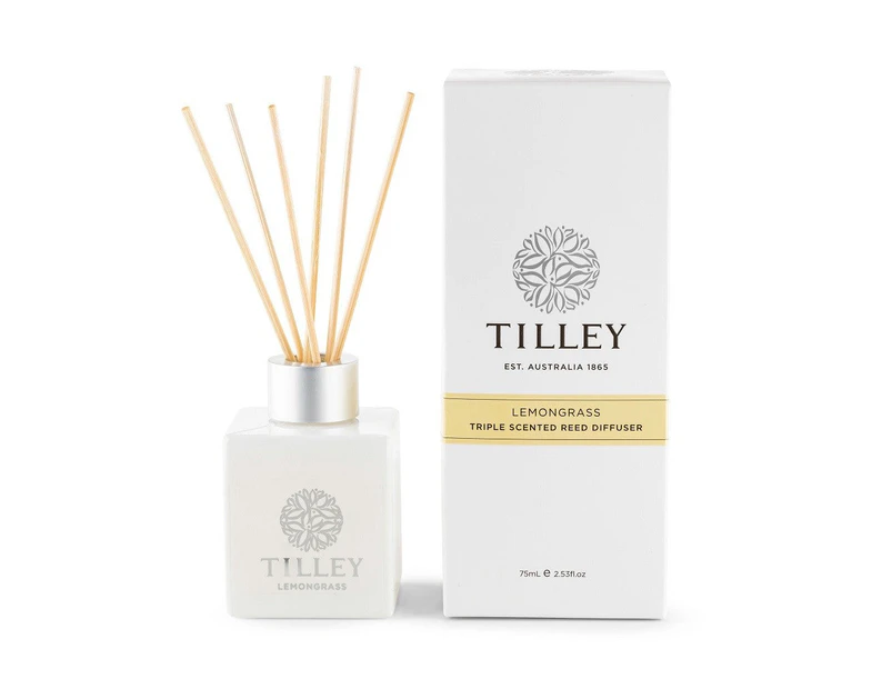 Tilley Classic White - Reed Diffuser 75ml - Lemongrass