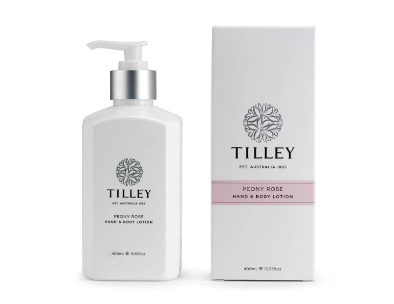 Tilley Classic White - Body Lotion 400ml - Peony Rose