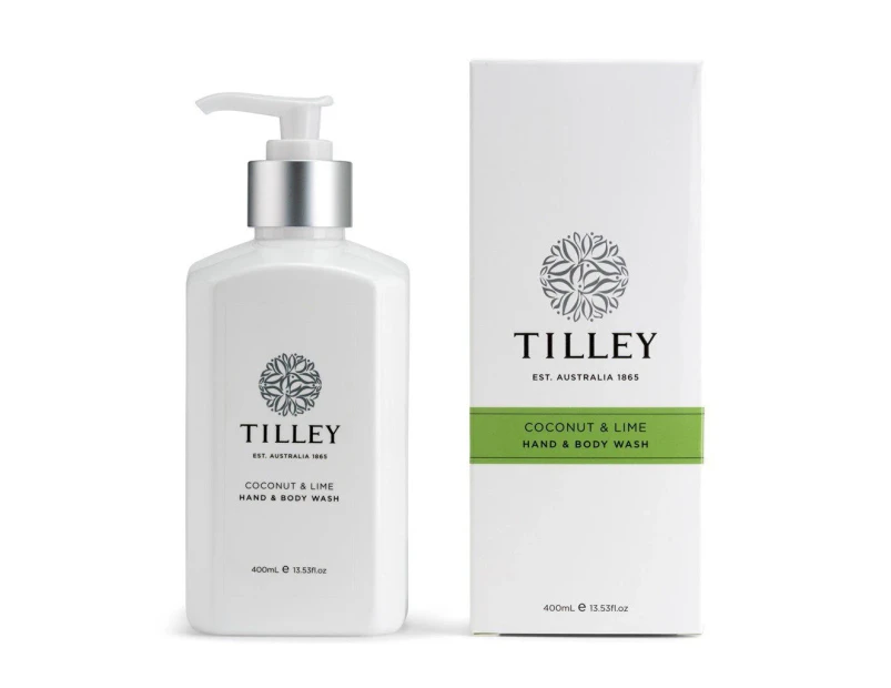Tilley Classic White - Body Wash 400ml - Lime & Coconut