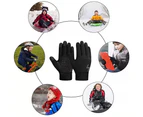 Kids Warm Soft Lining Gloves Winter Gloves Back Water Resistant Touchscreen,Shape1
