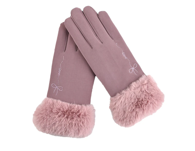 Skiing Anti-Slip Gloves Women Winter Ski Gloves Waterproof & Windproof Snow Gloves,Purple