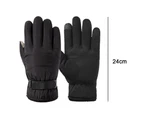 Winter touch screen windproof riding motorcycle cold-proof plus velvet cotton thickening,(Black,Style2)