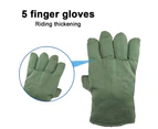 Riding thick gloves men's winter riding motorcycle protective old-fashioned army green gloves,Shape3
