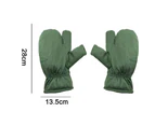 Riding thick gloves men's winter riding motorcycle protective old-fashioned army green gloves,Shape2