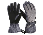 Ski gloves outdoor mountaineering riding gloves men and women adult cold-proof warm gloves,Shape1