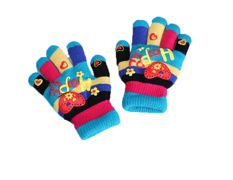 Kids Gloves for Girls/Boys， Unisex Warm Soft Winter Gloves,style 2