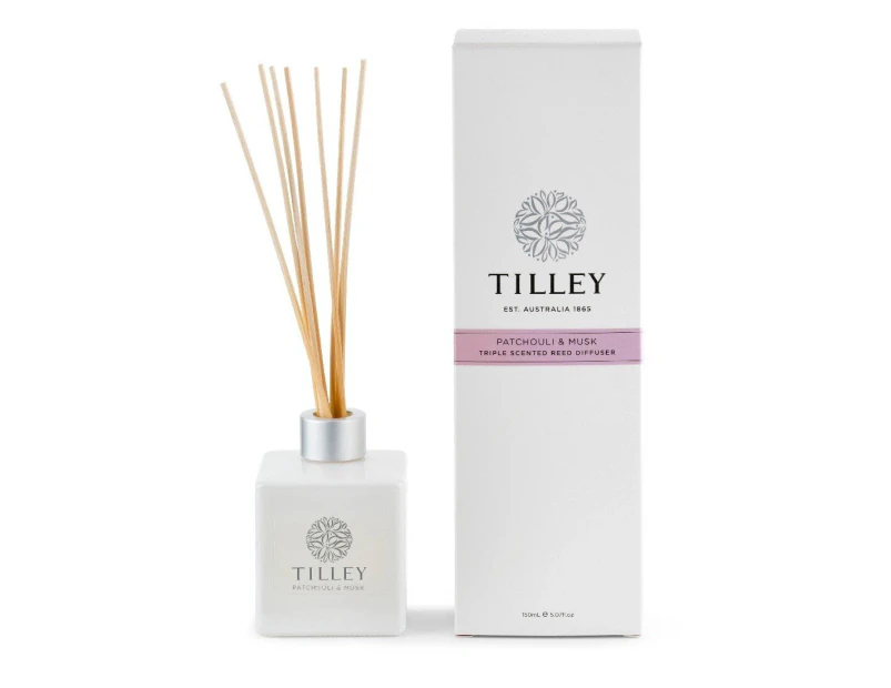 Tilley Classic White - Reed Diffuser 150ml - Patchouli & Musk