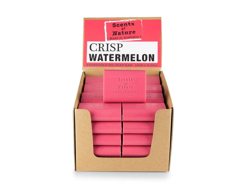 Tilley Scents Of Nature - Soap Bars 100g - Crisp Watermelon