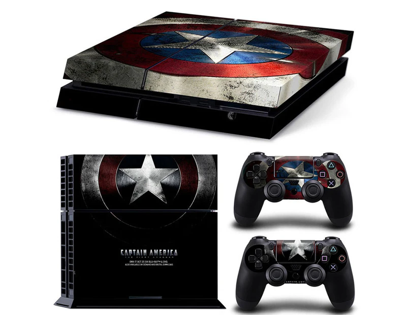 PS4 Skin Vinyl Decal Cover for Sony Playstation Game Console + PS4 Controllers Sticker-TN-PS4-2305