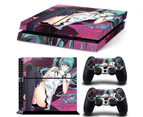 PS4 Skin Vinyl Decal Cover for Sony Playstation Game Console + PS4 Controllers Sticker-TN-PS4-3001