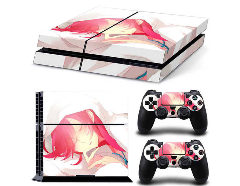PS4 Skin Vinyl Decal Cover for Sony Playstation Game Console + PS4 Controllers Sticker-TN-PS4-3338