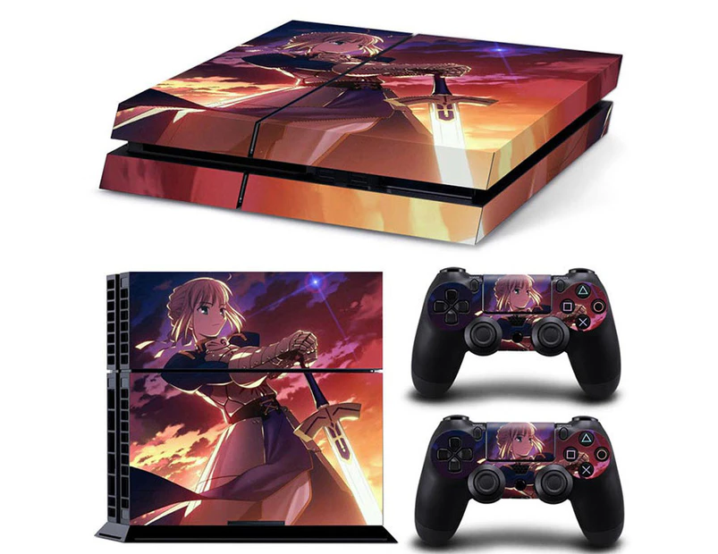 PS4 Skin Vinyl Decal Cover for Sony Playstation Game Console + PS4 Controllers Sticker-TN-PS4-3332