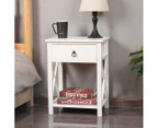 Levede 1x Bedside Tables Drawers Side End Table Storage Cabinet Nightstand