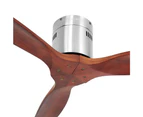 Devanti Ceiling Fan 52 inch w/Remote Timer Dark Wood