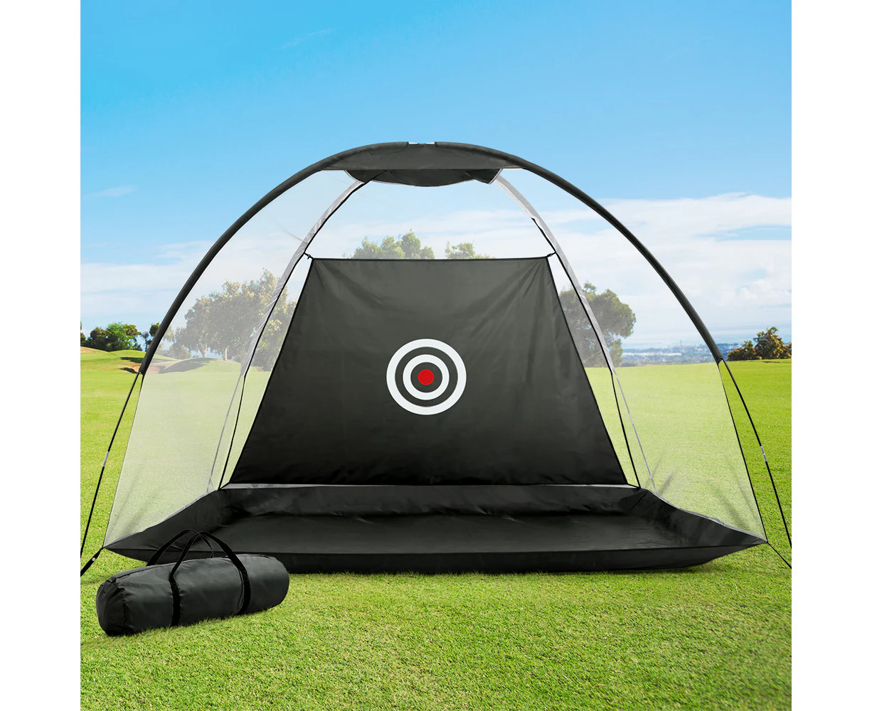 Everfit 3M Golf Practice Net Portable Training Aid Driving Target Tent Black