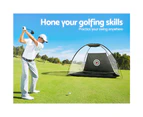 Everfit 3M Golf Practice Net Portable Training Aid Driving Target Tent Black