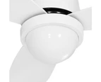 Devanti 52'' Ceiling Fan DC Motor LED Light Remote Control - White