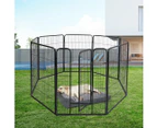 Pawz 8 Panel Pet Dog Playpen Puppy Exercise Cage Enclosure Fence Cat Play Pen 40''