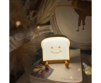 Rechargeable Night Light Toast Bread LED Night Lamp Portable Bedroom Bedside Bed Lamp-Style 3