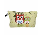 Bestjia Cosmetic Bag 3D Animal Print Storage Women Exquisite Fashion Appearance Travel Handbag for Home - 1