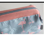 2 Pcs New fashion cosmetic bag Women waterproof Flamingo makeup bags travel organizer Toiletry Kits Portable makeup bags Beautician