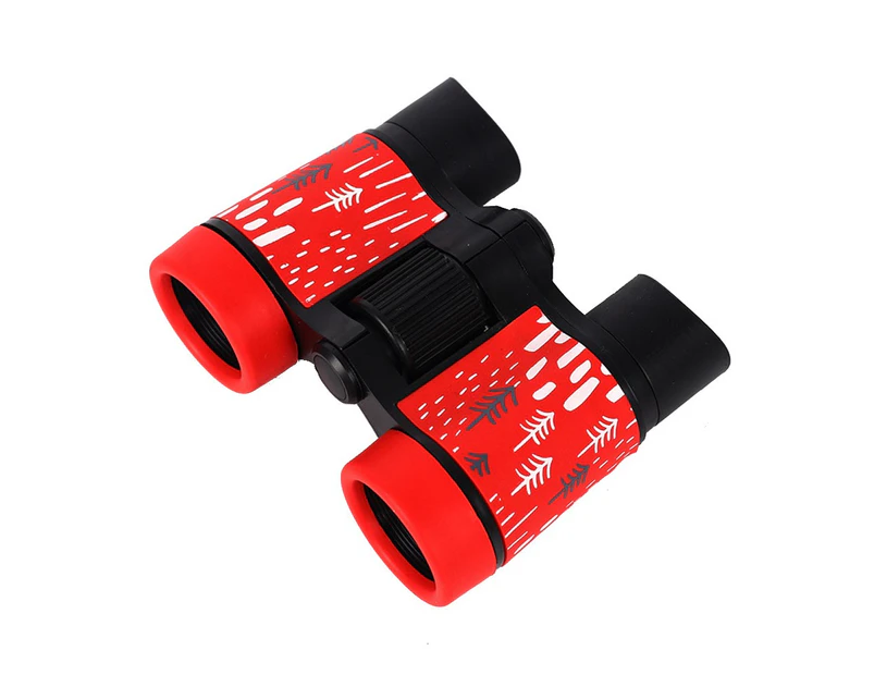 Kids Binoculars 4x30 High-Resolution Optics Binoculars Kids Toy-Red