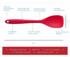 Silicone kitchen utensil set,Solid silicone baking utensils made from non-stick pan, grill tool set