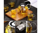 Glass Teapot With Removable Infuser,  Safe Kettle, Blooming And Loose Leaf Tea Maker Set,950ml/33oz