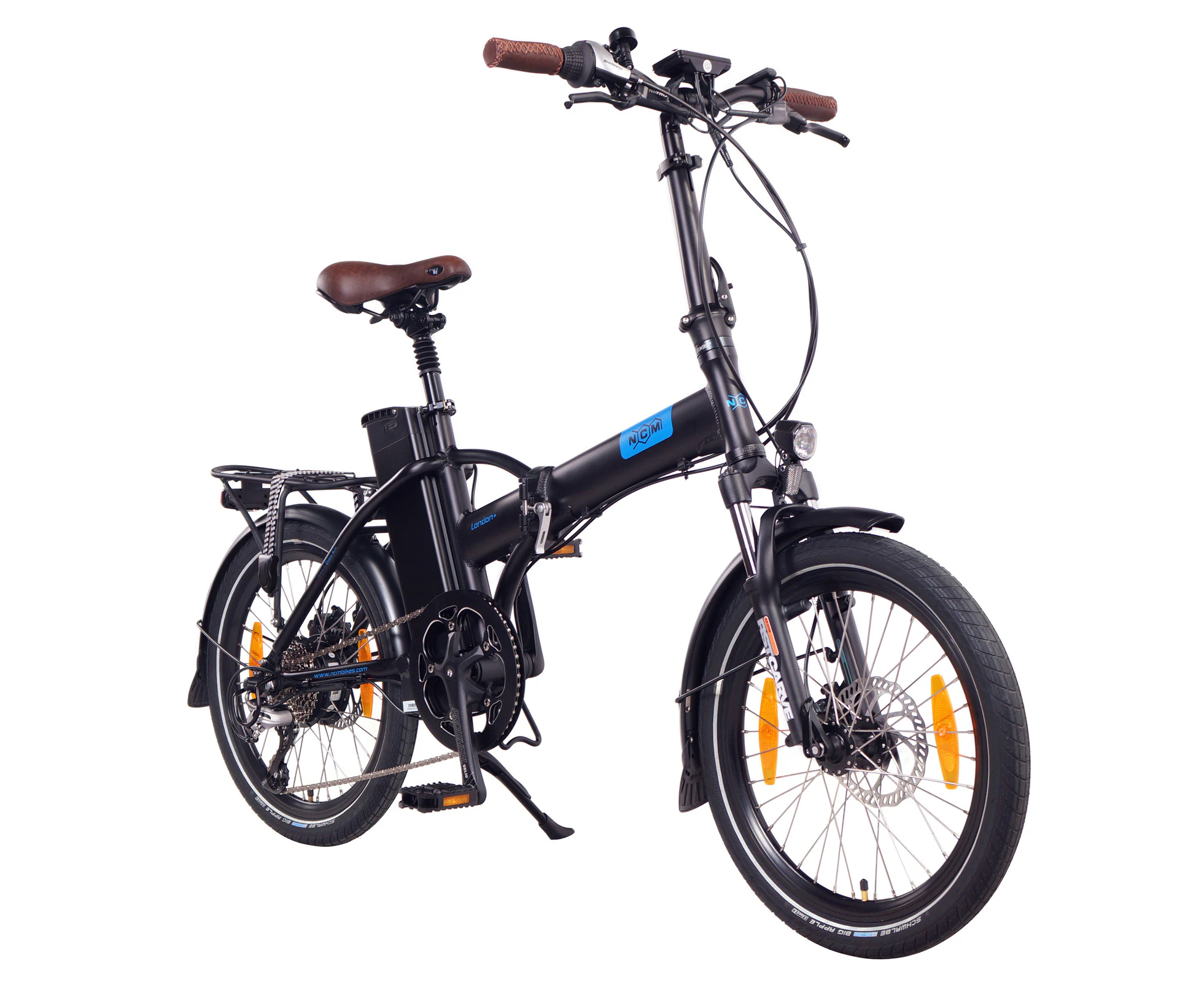 NCM London+ Folding E-Bike, 250W, 36V 19Ah 684Wh Battery, 20" - Black