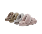 Australian Shepherd UGG Slippers Australia Premium Sheepskin Women Muffin Slipper Special - Goat Grey