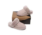 Australian Shepherd UGG Slippers Australia Premium Sheepskin Women Muffin Slipper Special - Goat Grey