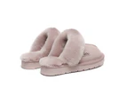 Australian Shepherd UGG Slippers Australia Premium Sheepskin Women Muffin Slipper Special - Goat Grey