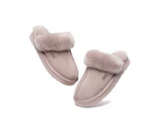 Australian Shepherd UGG Slippers Australia Premium Sheepskin Women Muffin Slipper Special - Goat Grey