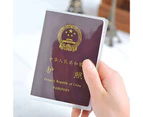 SunnyHouse Passport Cover Functional Waterproof Transparent Resealable Clear Passport Protection for Travel - Frosted