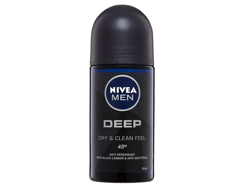 Nivea Men Deep Antiperspirant Roll-On Deodorant 50mL