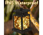 Garden Table Lamp LED Solar Powered Waterproof Hanging Lantern Outdoor Light