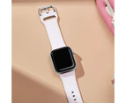Compatible With Apple Watch Iwatch Series Se 6 5 4 3 2 1 Straps ,Wristband Replacement Straps,38/40 mm,White