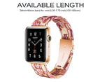 Compatible with Apple Watch Strap 38-40mm Series 5/4/3/2/1, Slim Resin Wrist Band Replacement Watch Band Accessory- blush