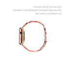 Compatible with Apple Watch Strap 38-40mm Series 5/4/3/2/1, Slim Resin Wrist Band Replacement Watch Band Accessory- blush