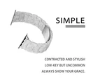Compatible with Apple Watch Strap 38-40mm Series 5/4/3/2/1, Slim Resin Wrist Band Replacement Watch Band Accessory- Pearl White