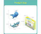 Winmax 30Pcs Ocean Animals Bath Foam Toys Set Educational Floating Toys for Baby Girls Boys