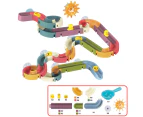 Winmax 48 Pcs Bath Toys Set for Kids Ages 3-6 DIY Detachable Water Balls Duck Tracks Toys