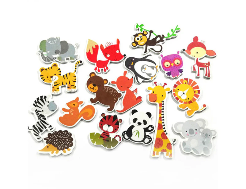 Winmax 18Pcs Forest Animals Bath Foam Toys Set Educational Floating Toys for Baby Girls Boys