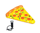 Winmax Giant Inflatable Pizza Pool Float Raft with Portable Hand Pump Fun Outdoor Swimming Accessories