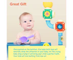 Winmax Cute Bath Toys with Spoon Spray Waterfall Shower Toy for Toddlers