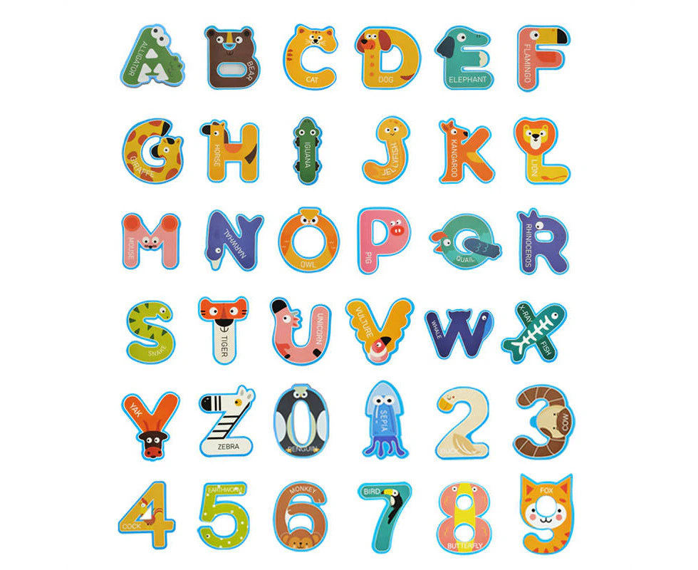 Winmax 36Pcs Alphabet Numbers Bath Foam Toys Set Educational Floating Toys for Baby Girls Boys