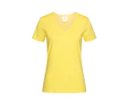 Stedman Womens Classic V Neck Tee (Yellow) - AB279